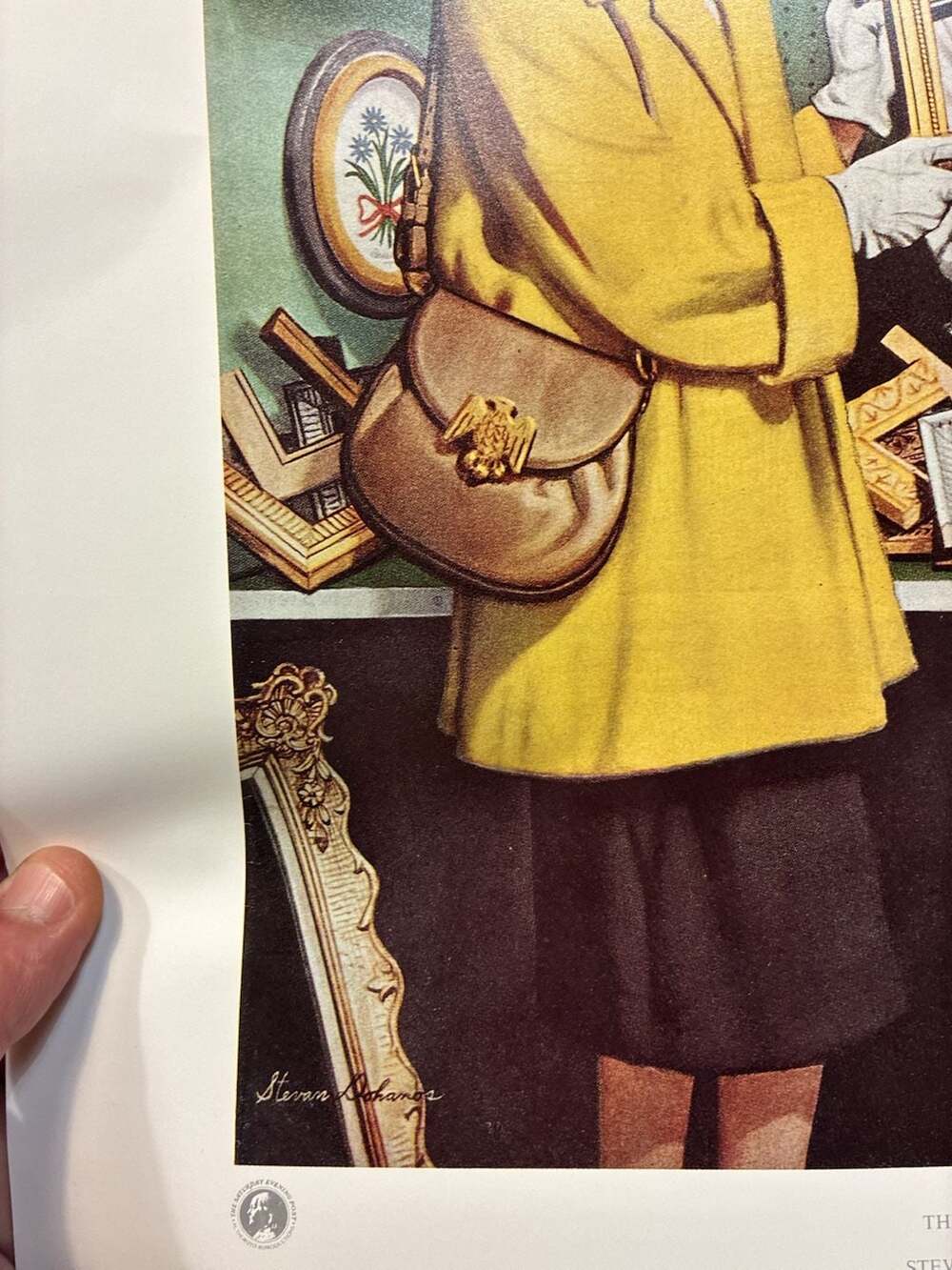 Lot of 2 The Frame Up Saturday Evening Post Cover, April 30, 1955, by Stevan Doh - Picture 12 of 15
